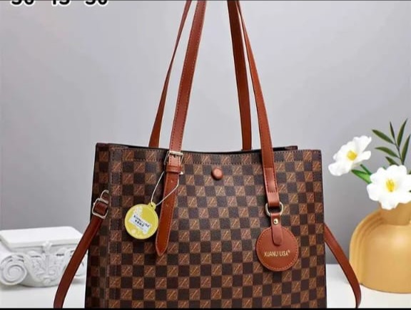 Checkered Leather Handbag – Juan Luisa Edition